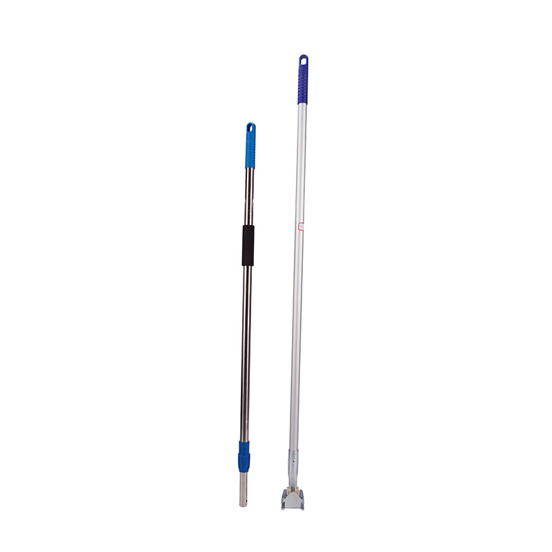 Manche en aluminium avec clip en métal pour vadrouille à poussière
