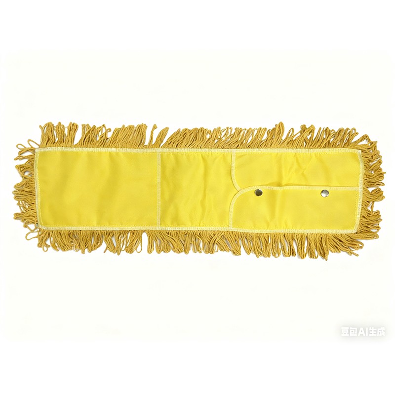 Recharge de vadrouille à boucle et bouton en coton mélangé