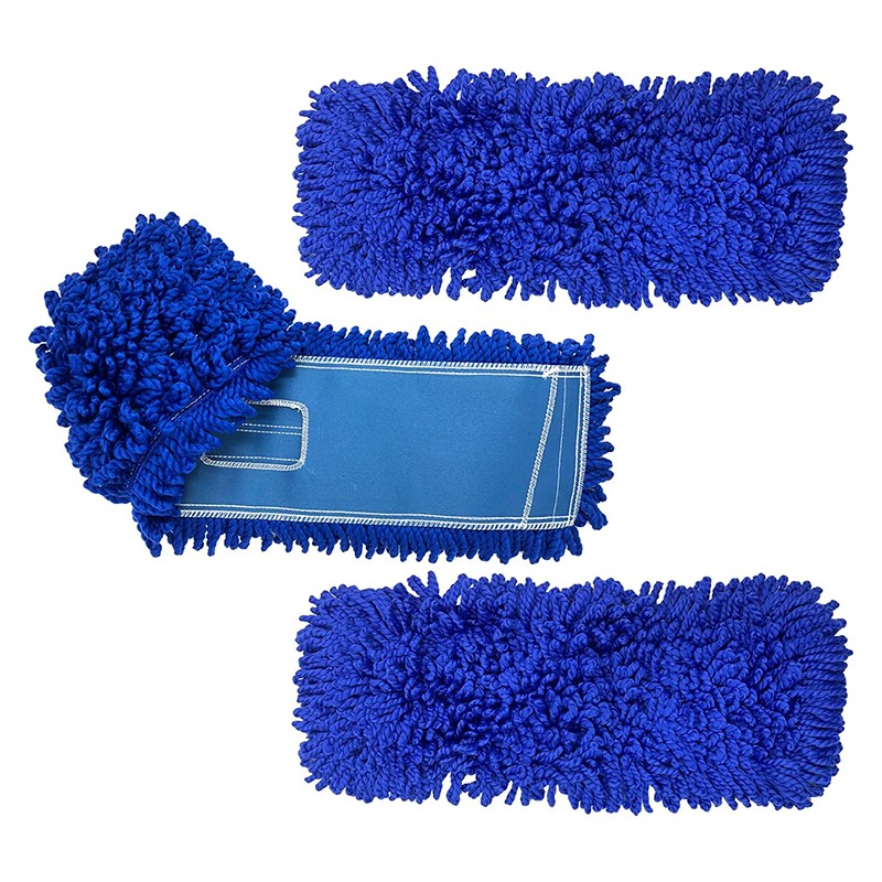 Recharge de vadrouille à poussière avec extrémité en boucle et fil en microfibre