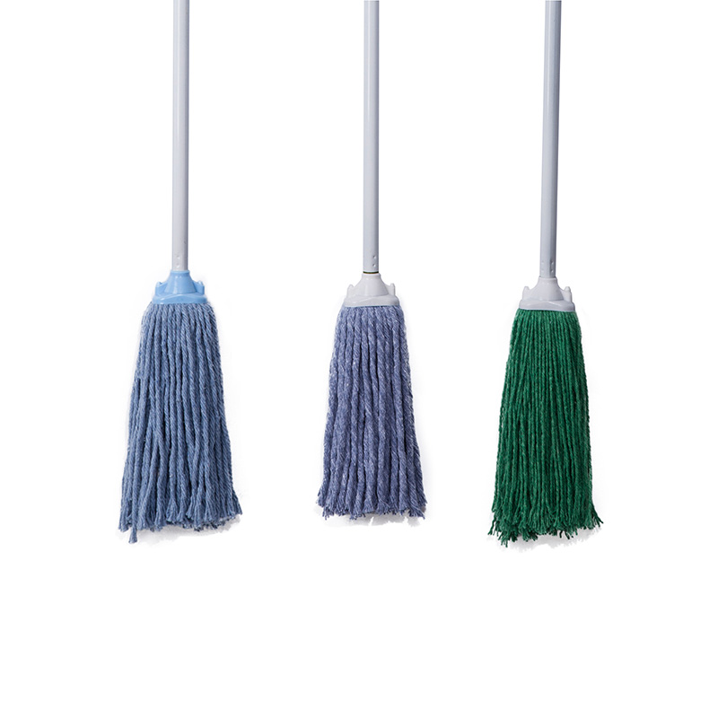Vadrouille ronde en plastique et coton mélangé